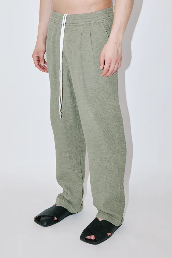 Chill Loung Pants Angel Weave Khaki - Image 3