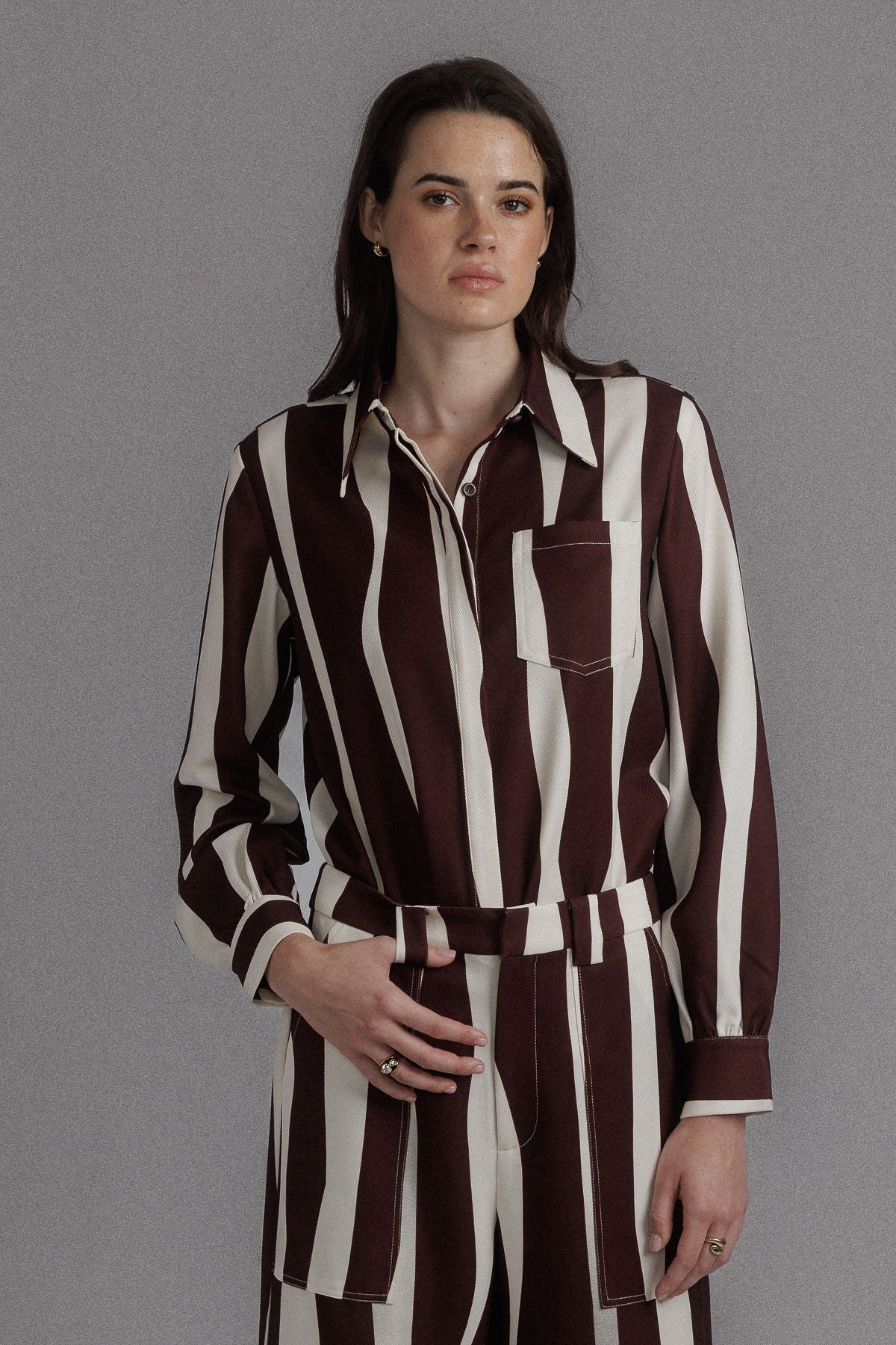 Chocolate Long Sleeve Shirt Print - Image 4