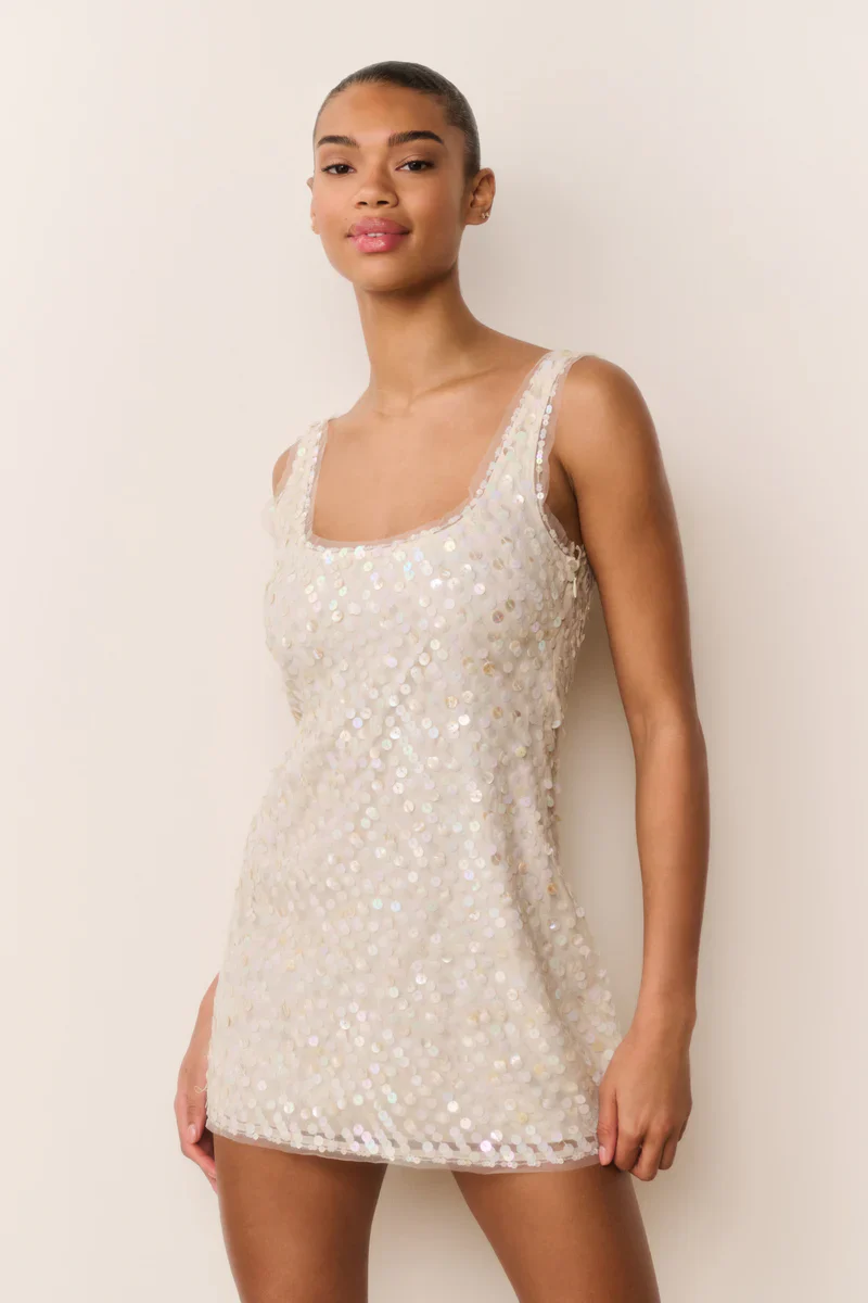 Ciris Shell Bead Mini Dress - Image 2