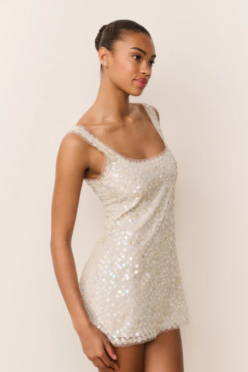 Ciris Shell Bead Mini Dress - Image 4