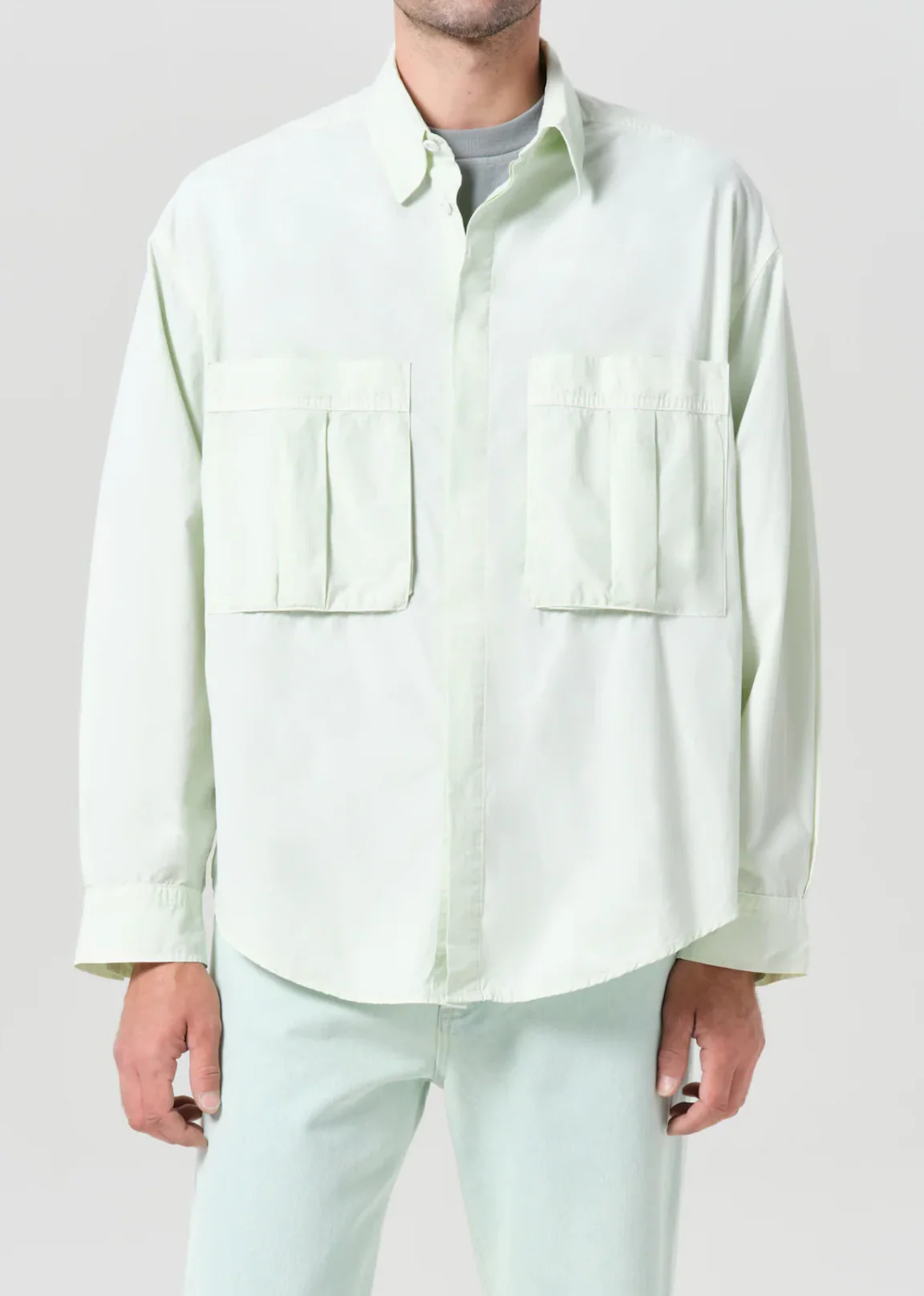 Clark Shirt Mint Cream - Image 2