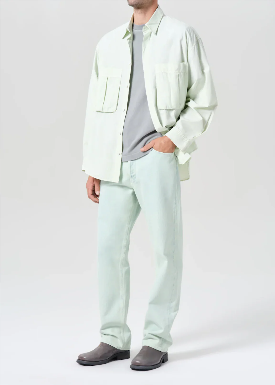 Clark Shirt Mint Cream - Image 5