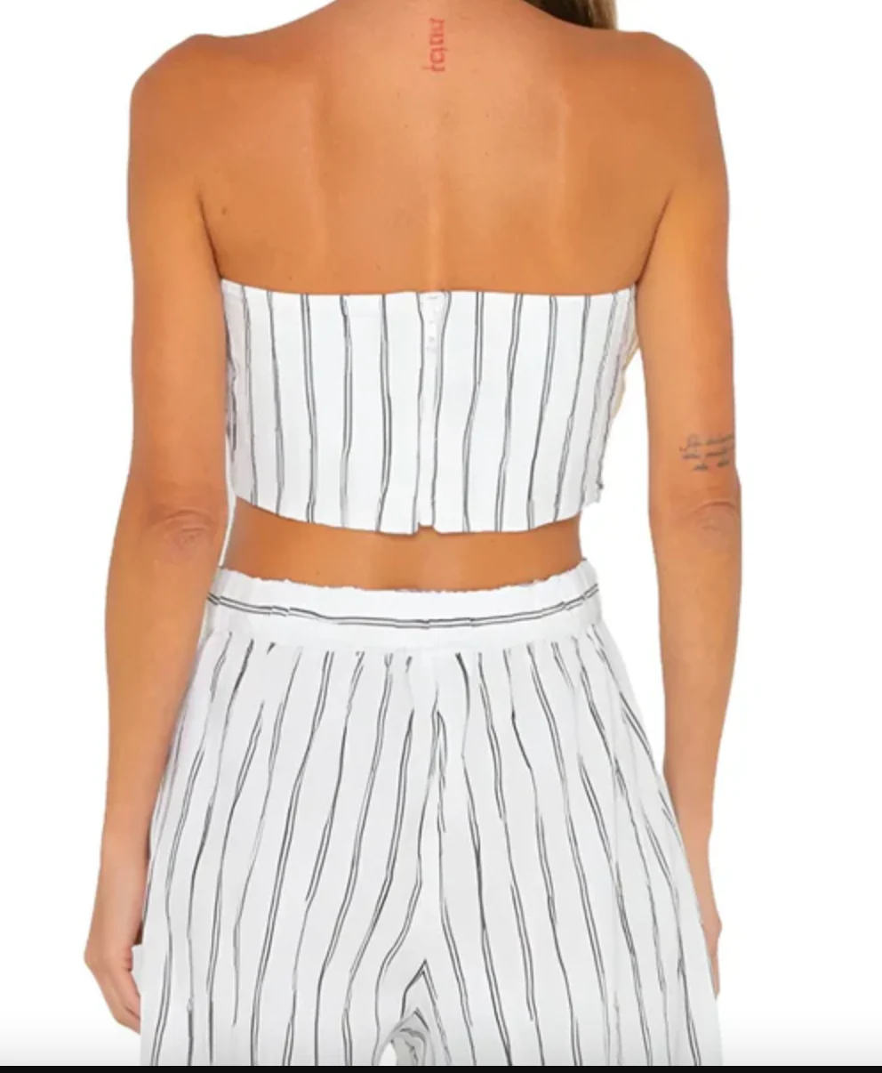 Clementine Top Black-White Stripe (Final Sale) - Image 4