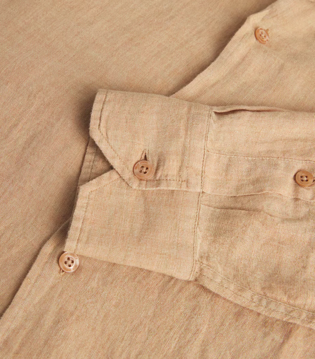 Antonio Linen LS Shirt Pale Copper - Image 5