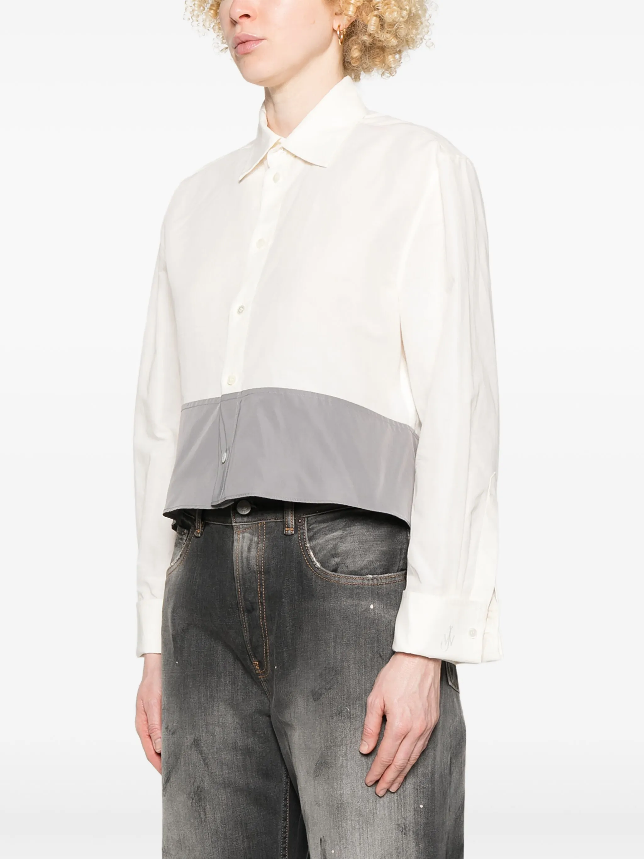 Contrast Hem Shirt (Final Sale) - Image 2