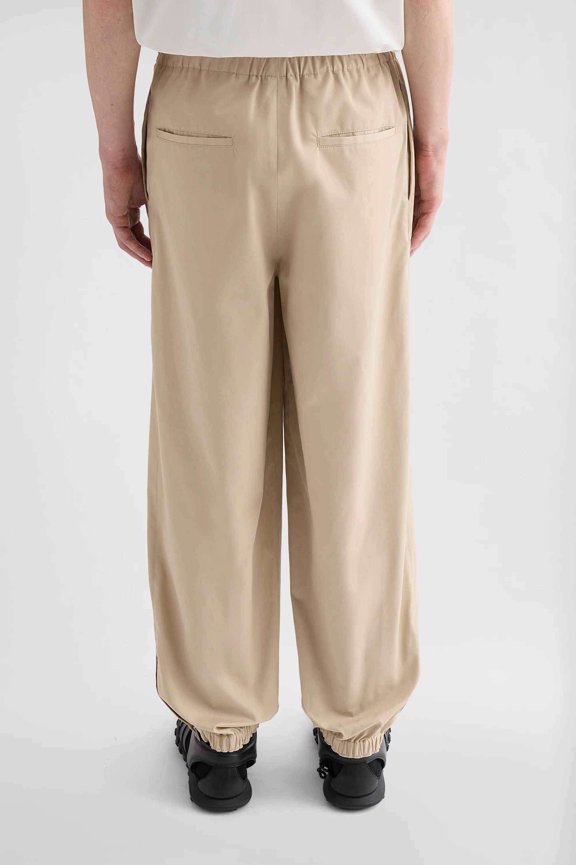 Cotton Blend Poplin Trousers - Image 3