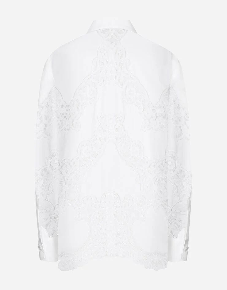 Cotton Shirt with Floral Openwork Embroidery (Final Sale) - Image 2