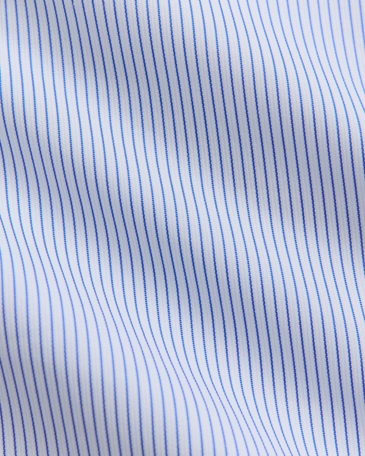 Cotton Stripe Bowling Shirt Dutch Blue - Image 3