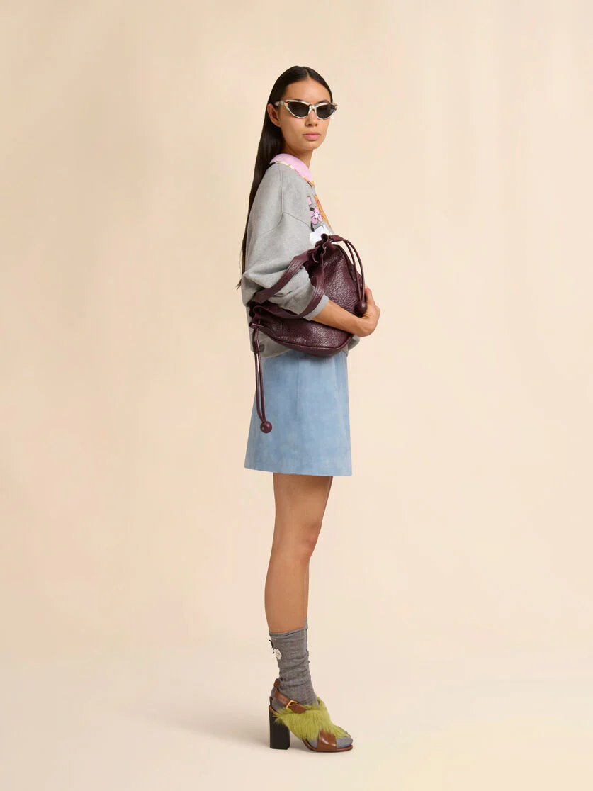 Cream Poplin Cropped Shirt with Melodia Print - Image 2