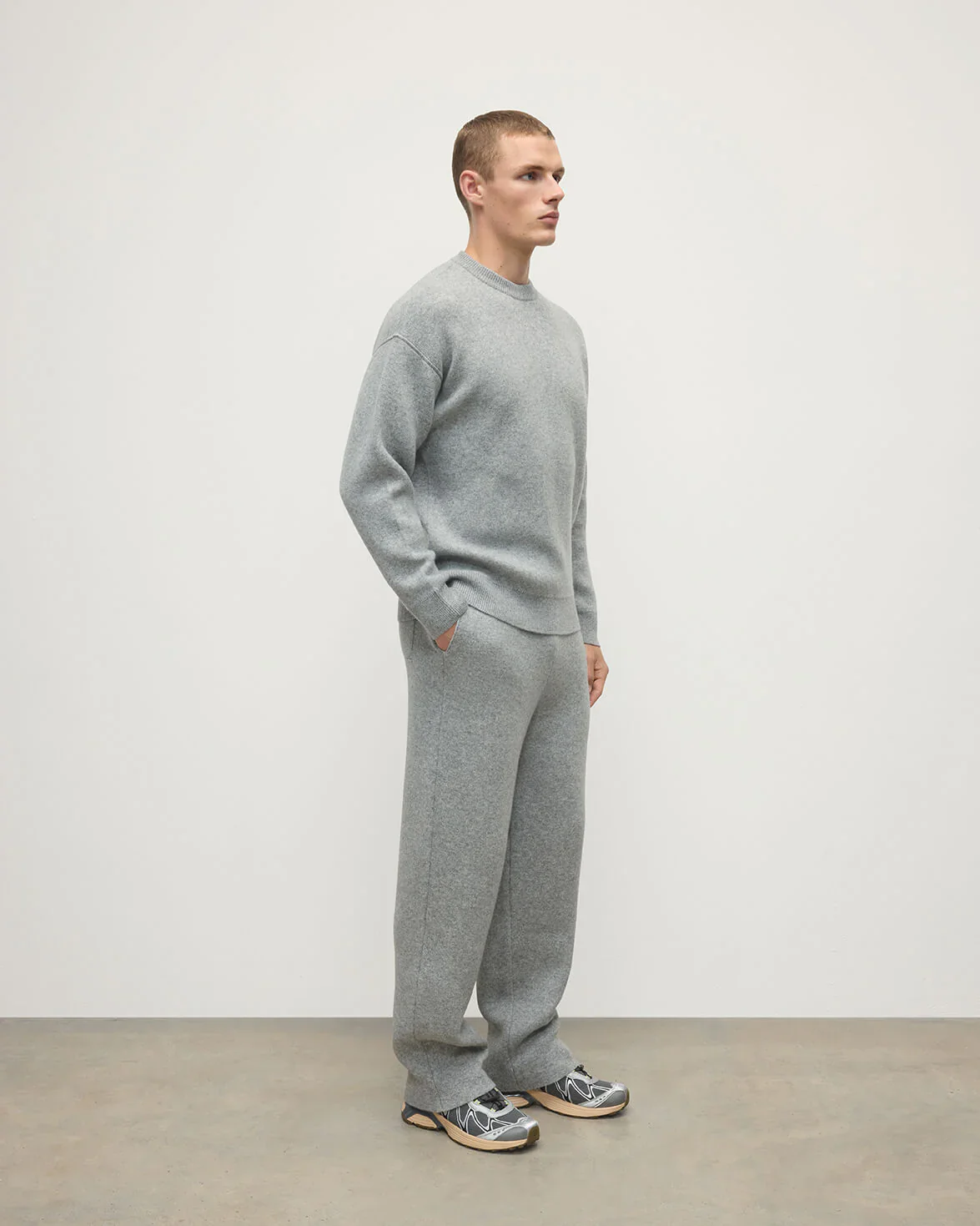 Crew Neck Double Faced Sweater - Image 3