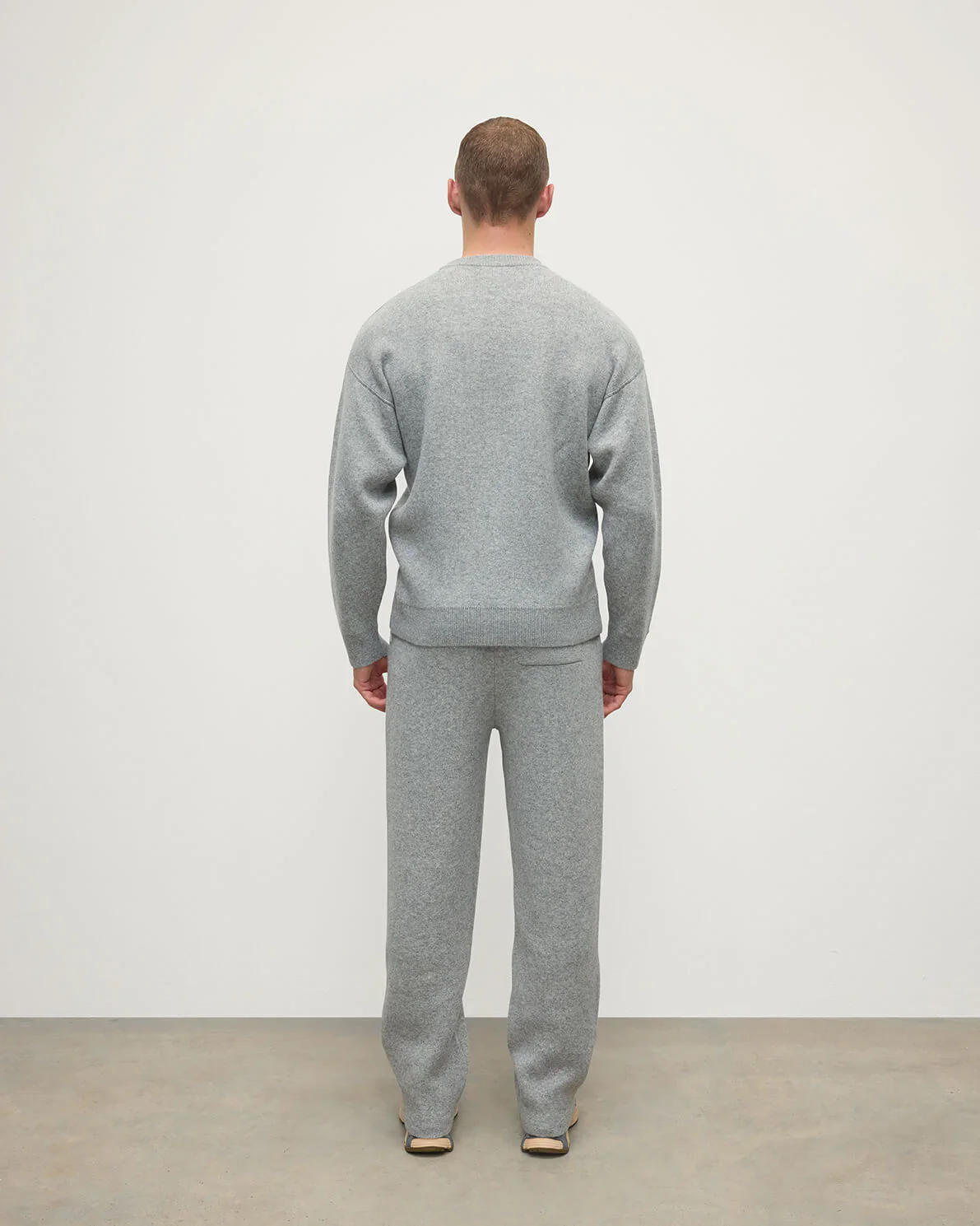 Crew Neck Double Faced Sweater - Image 4