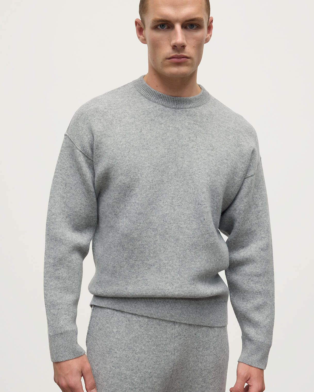 Crew Neck Double Faced Sweater - Image 5
