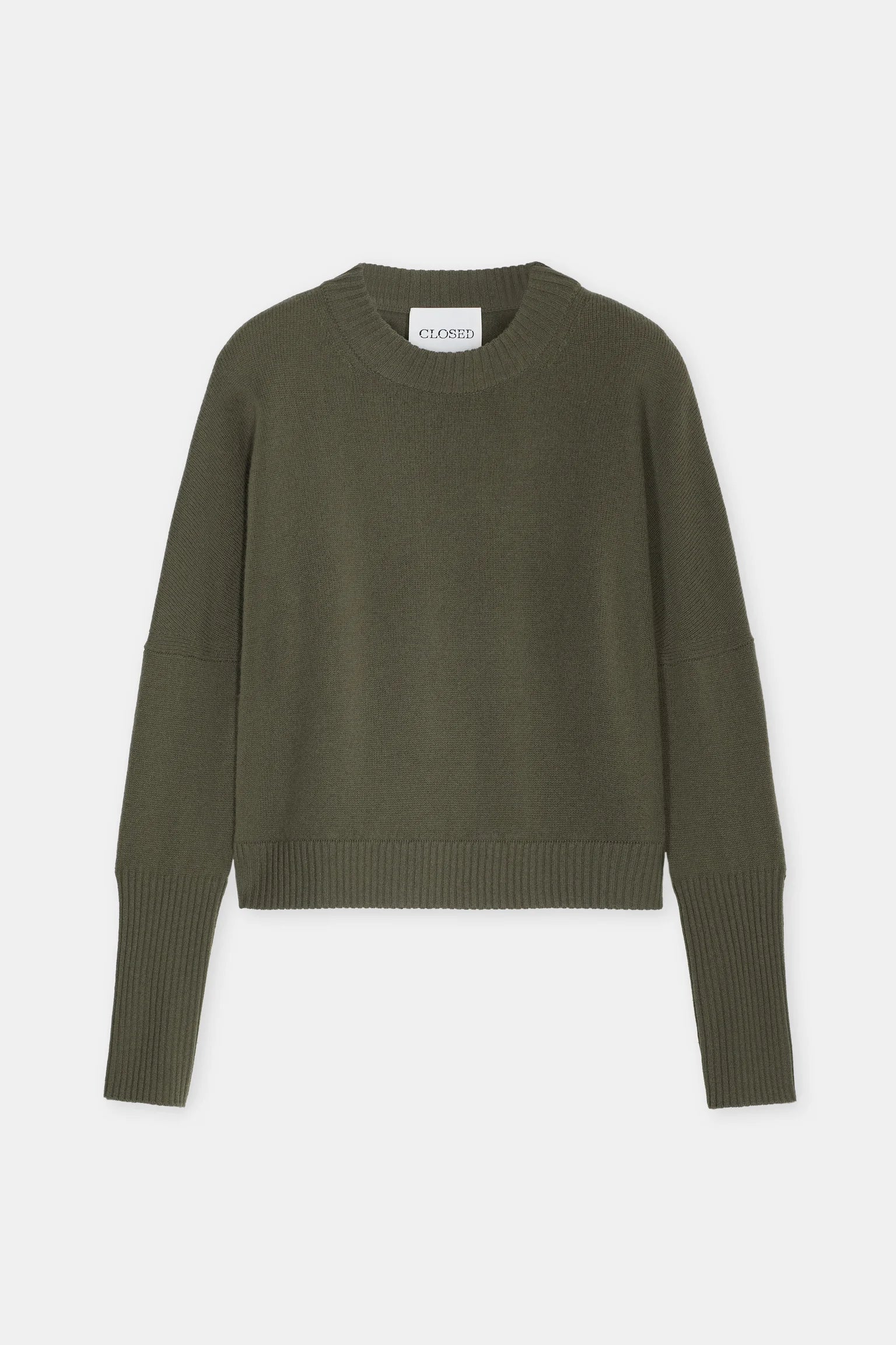 Crew Neck Cropped Forest Green - Image 5