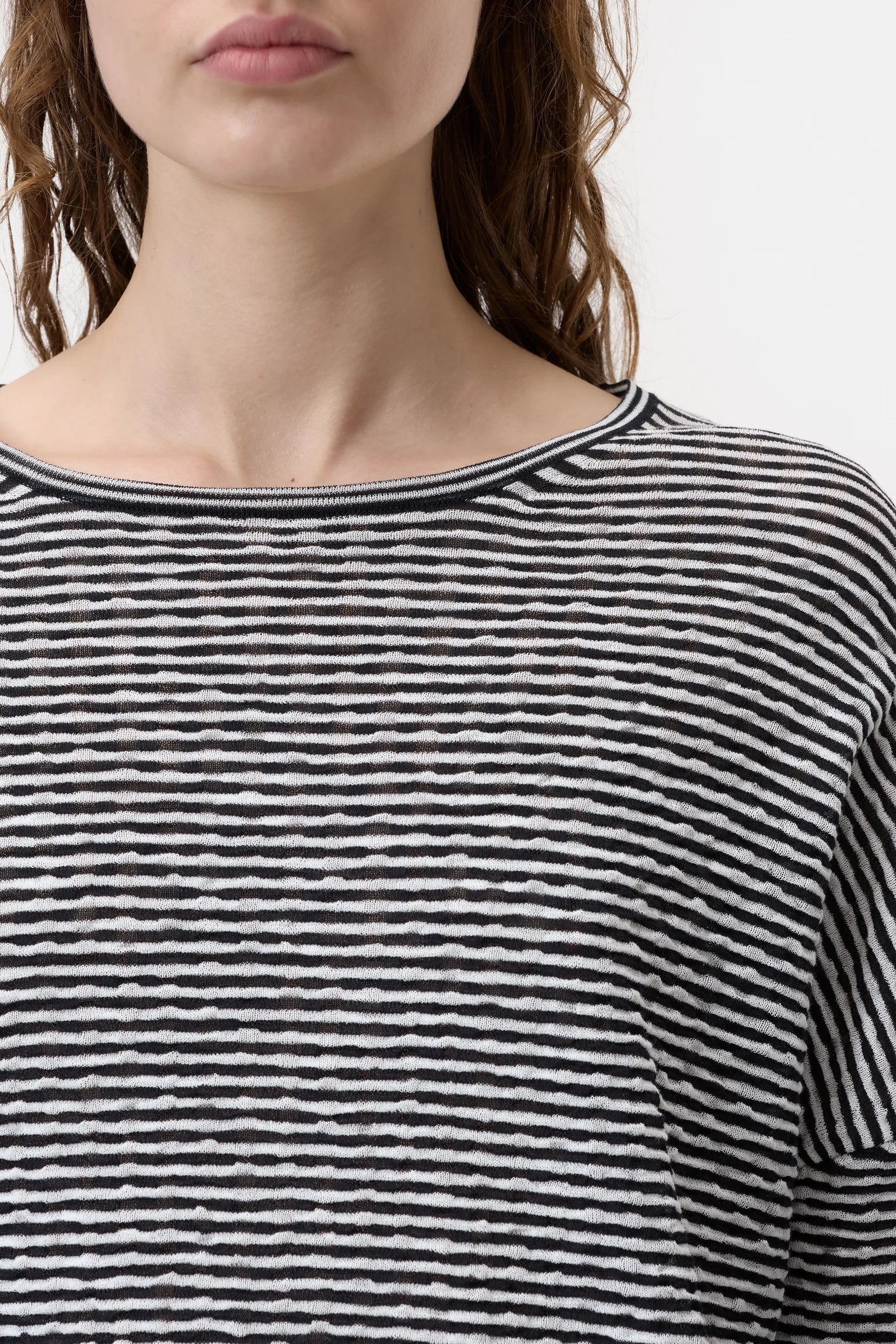 Longsleeve Shirt in Seersucker Knit - Image 3