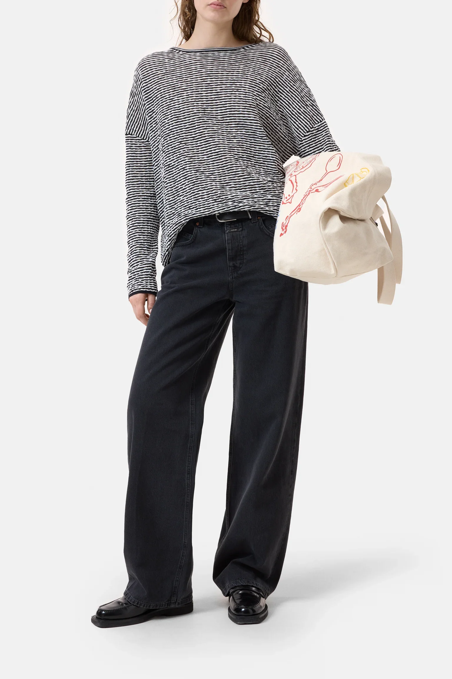 Longsleeve Shirt in Seersucker Knit - Image 5