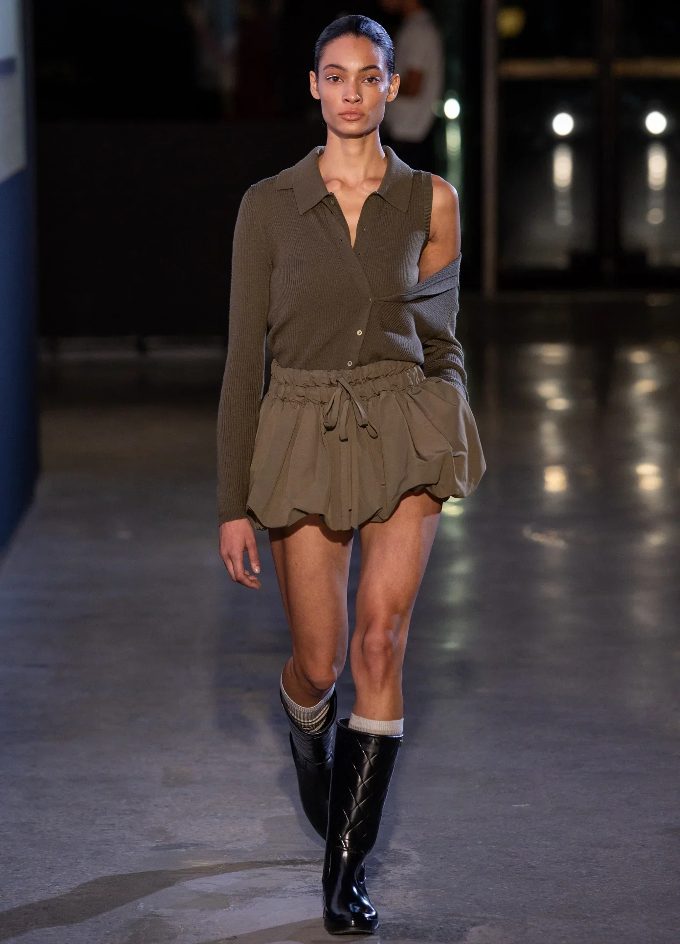 Fold-Up Ruched Bubble Skirt - Image 2