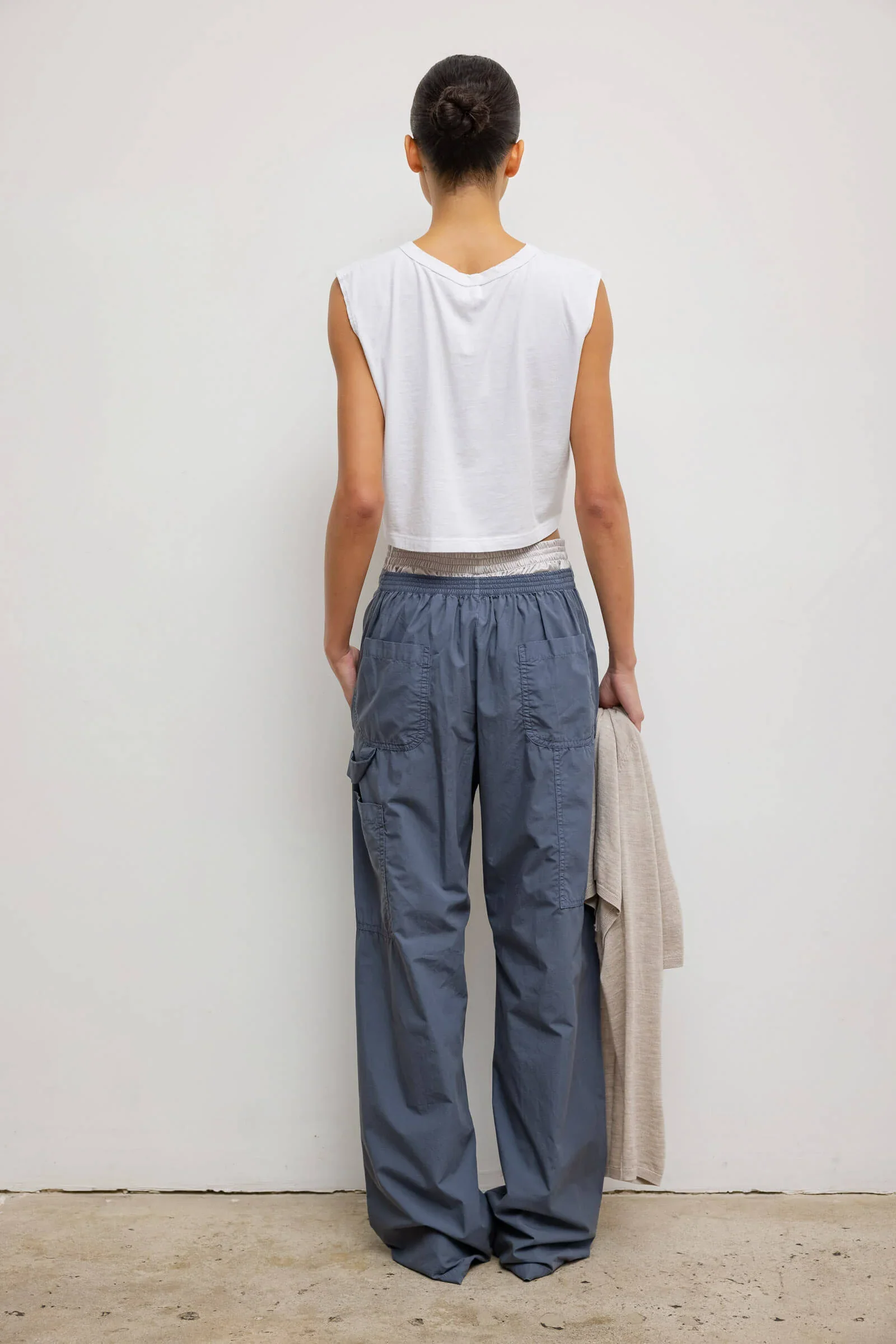 Crop Sleeve Margo in White - Image 5