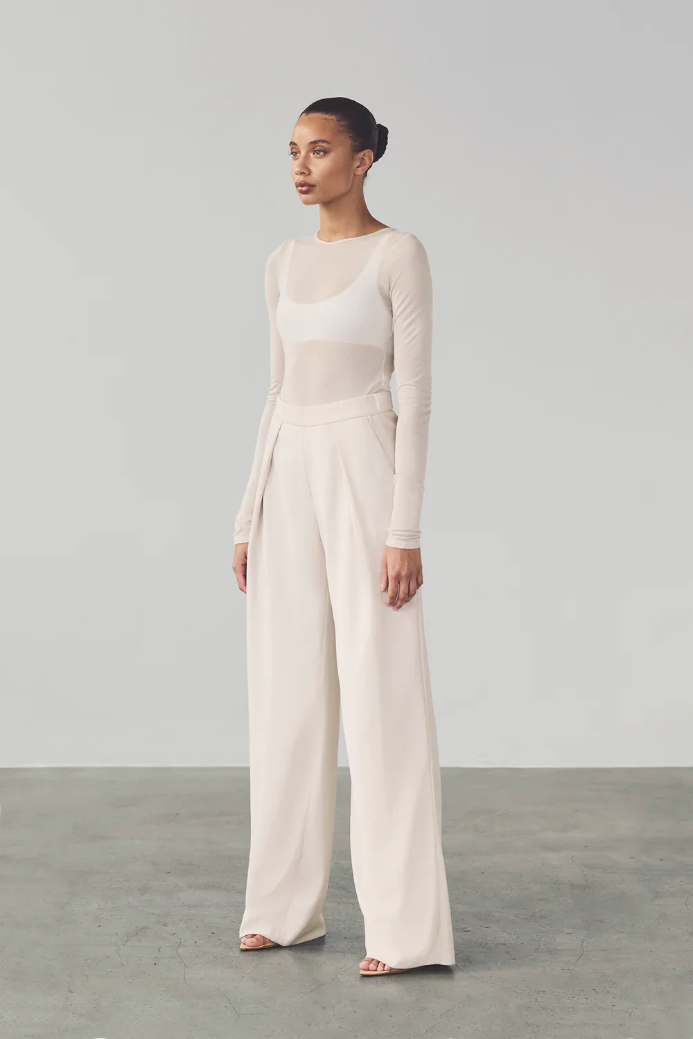 Dasha Bodysuit Slightly Sheer White - Image 2