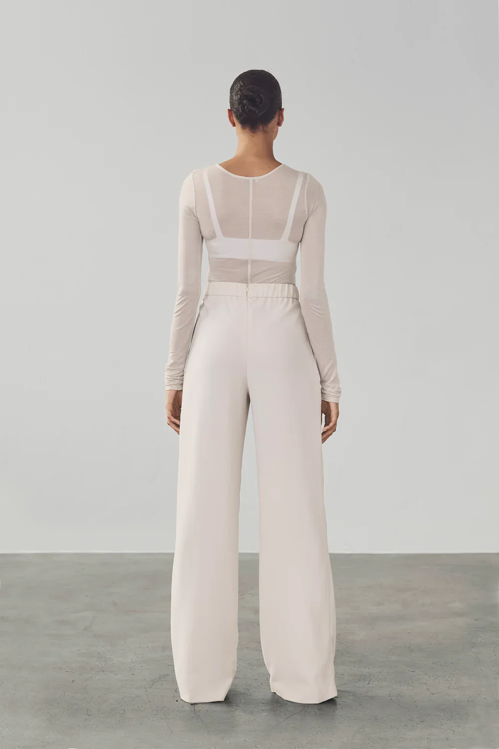Dasha Bodysuit Slightly Sheer White - Image 3