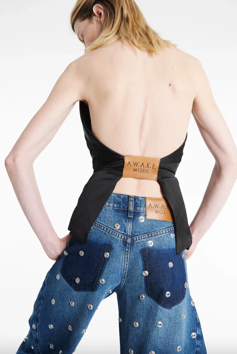 Deconstructed Shirt Halter Neck - Image 3