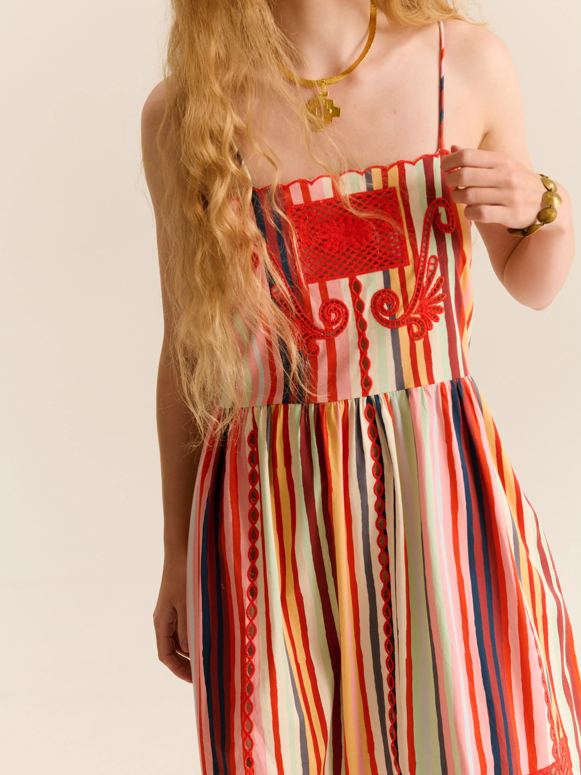 Della Dress Multi Stripes - Image 3