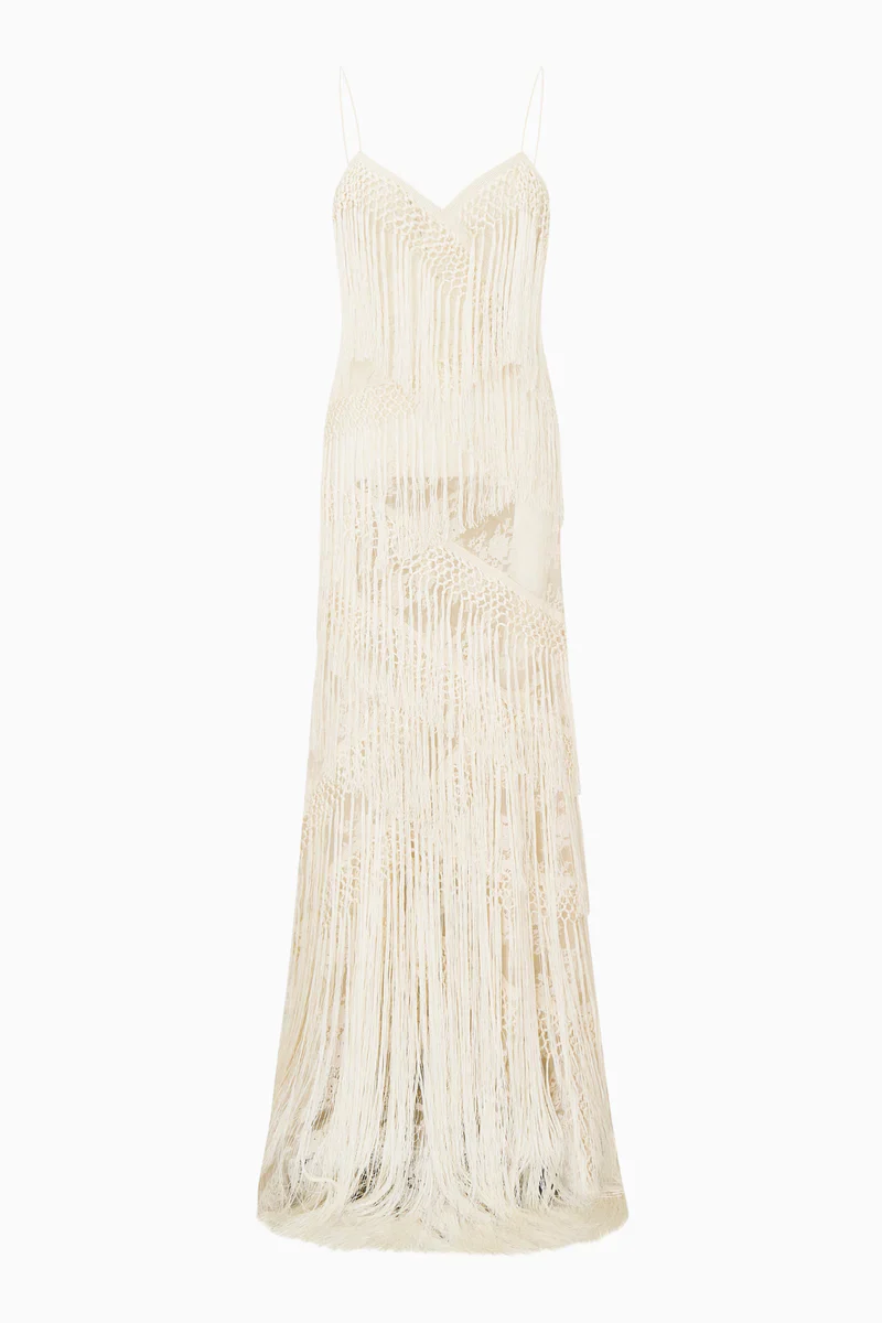 Delphi Fringe Lace Gown - Image 4