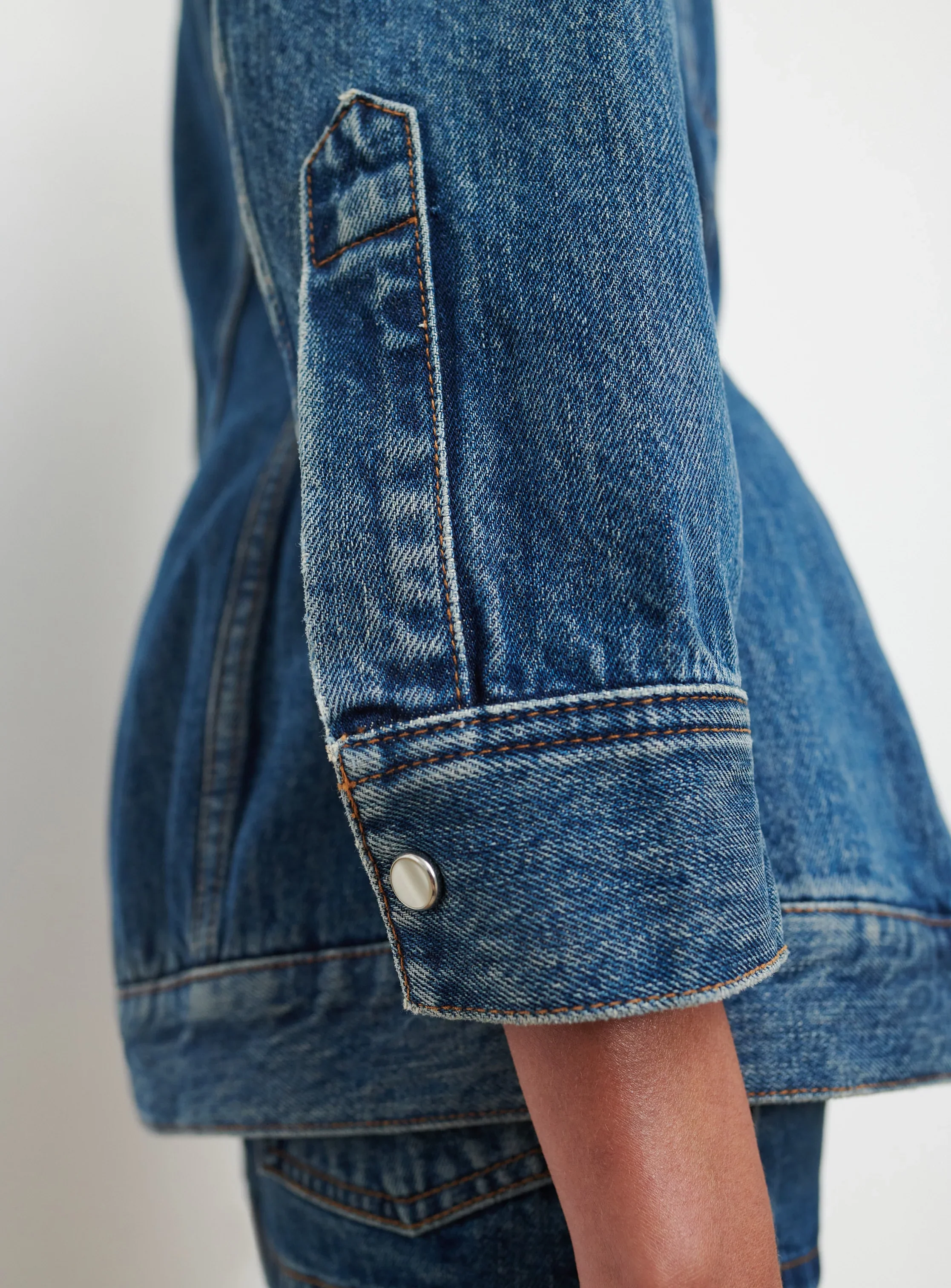 Denim Contour Jacket Indigo - Image 4