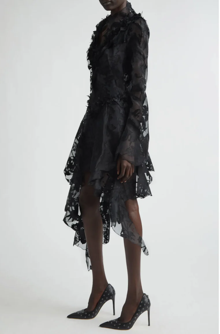 Devore Dress Black - Image 3