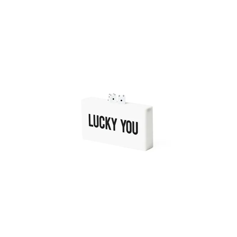 Dice & Card Mini Clutch White - Image 2