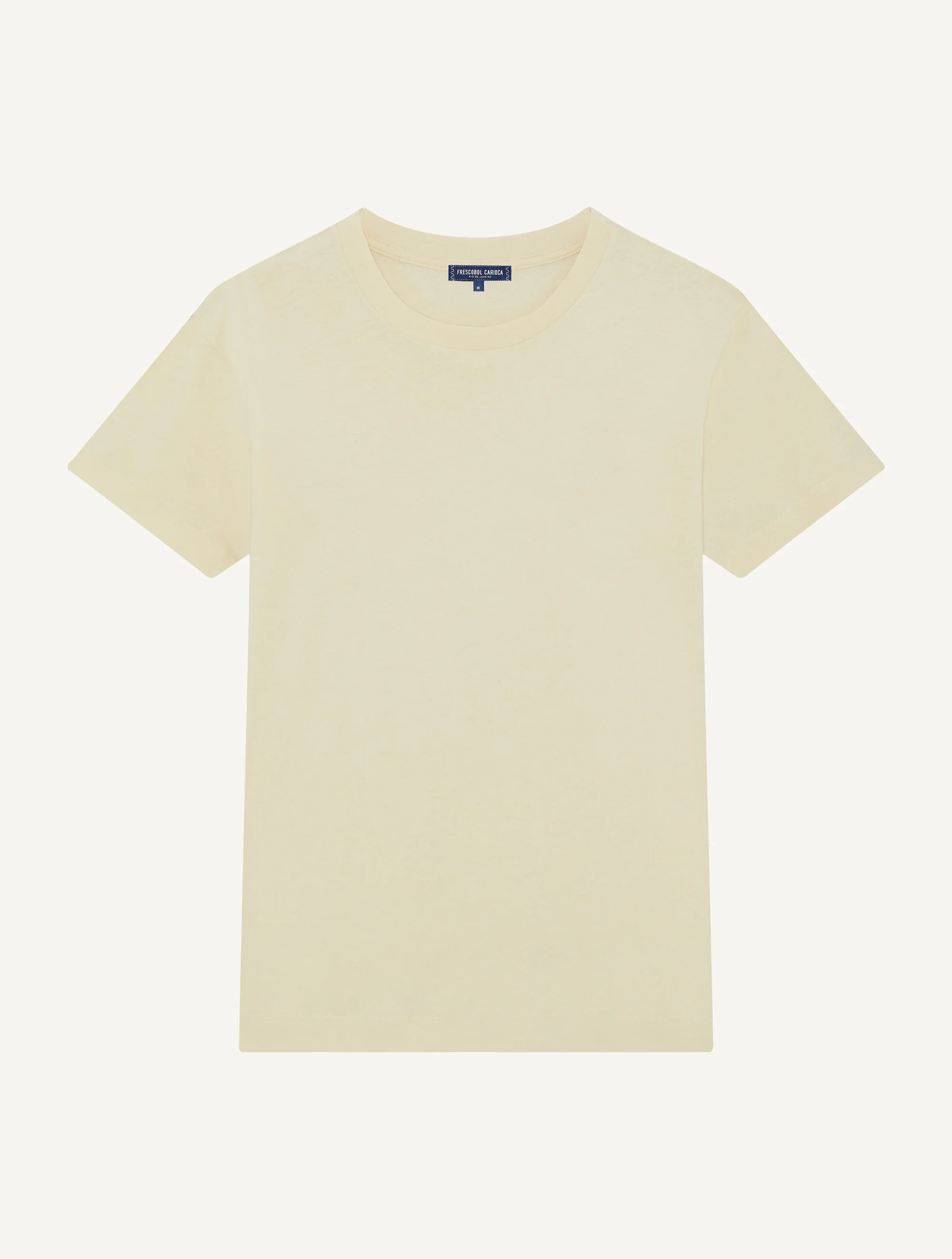 Dinis Linen Blend T shirt Khaki - Image 2