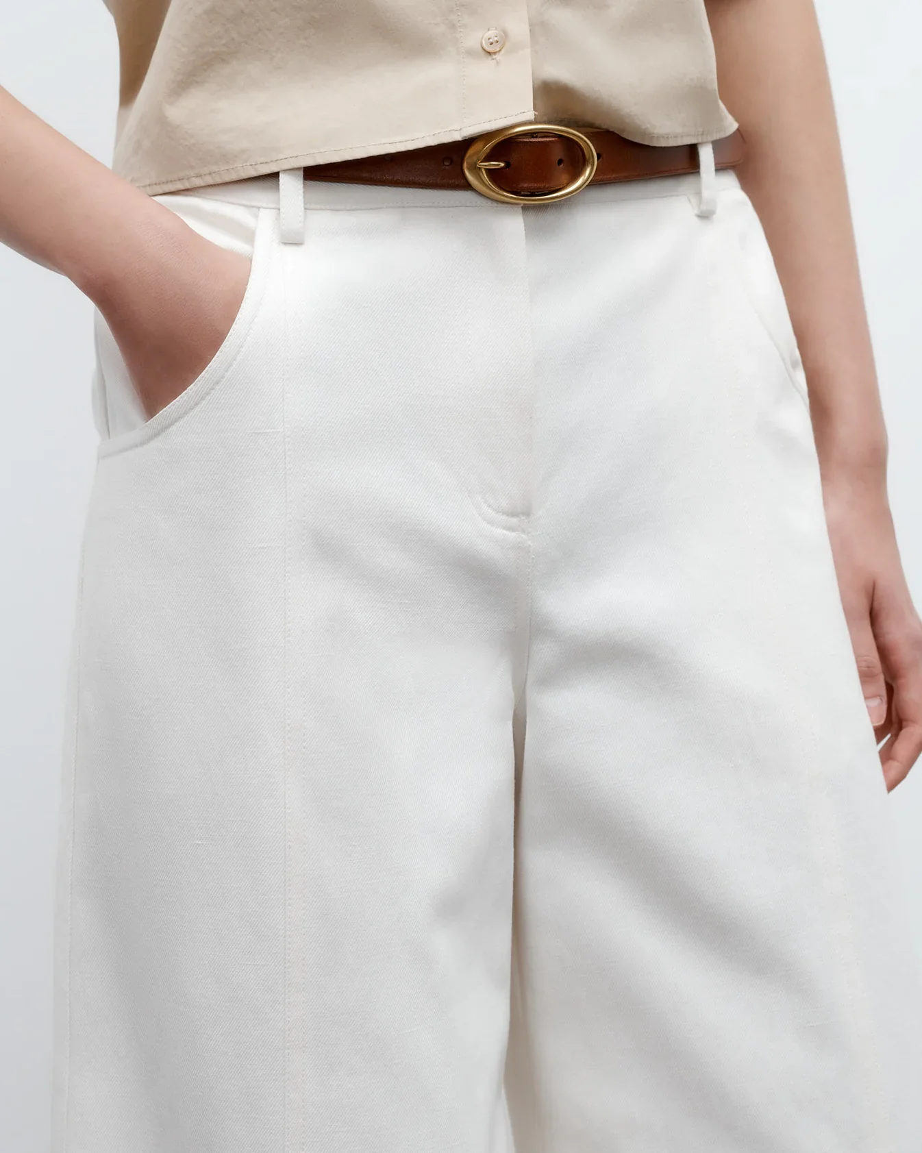 Dee's Trouser in Cotton Linen Twill - Image 2