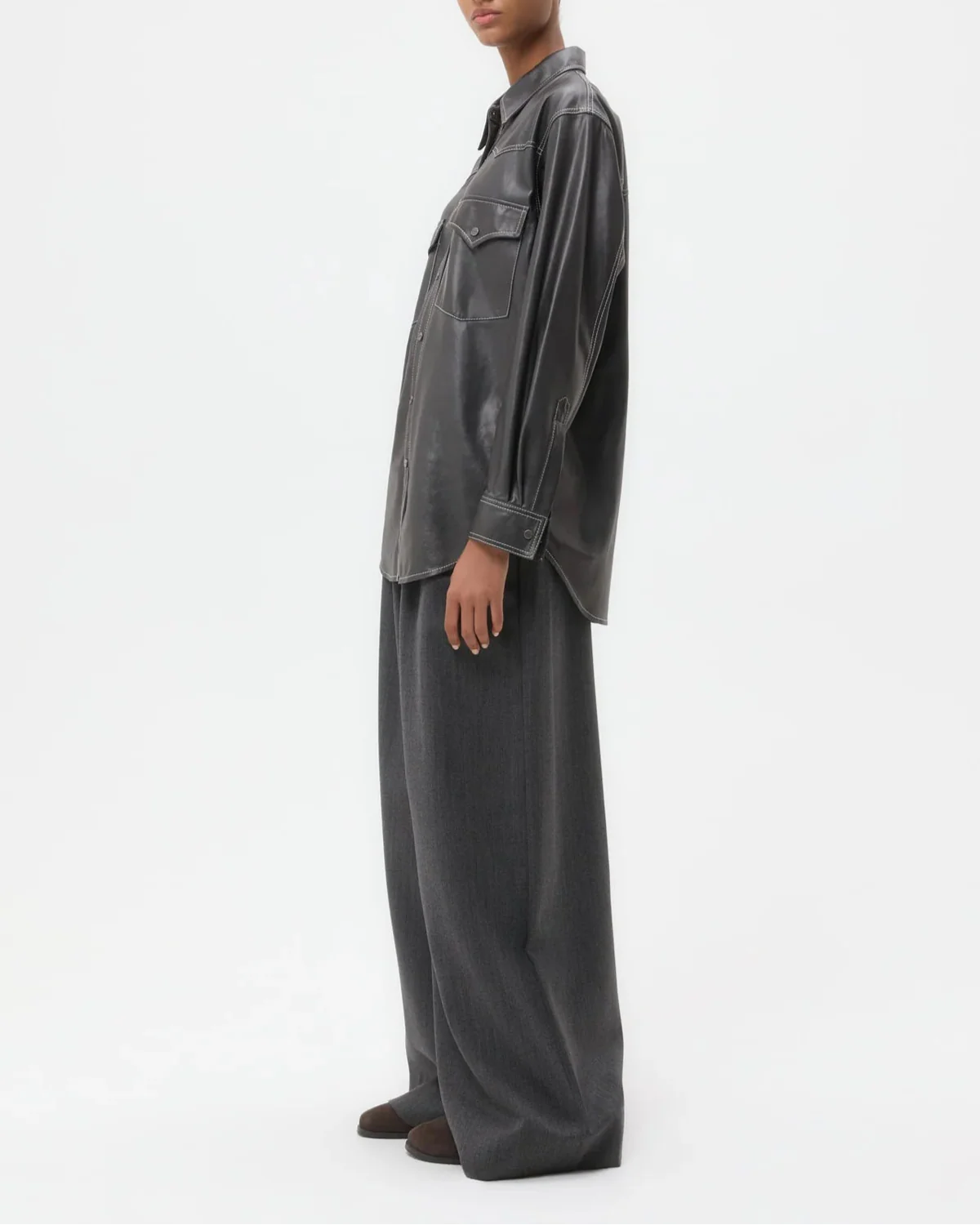 Leather Dutton Shirt - Image 3