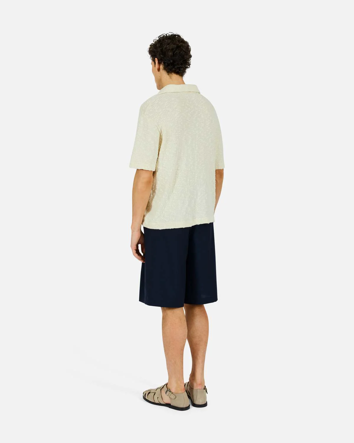 Eco Pleated Short Dark Navy - Image 3