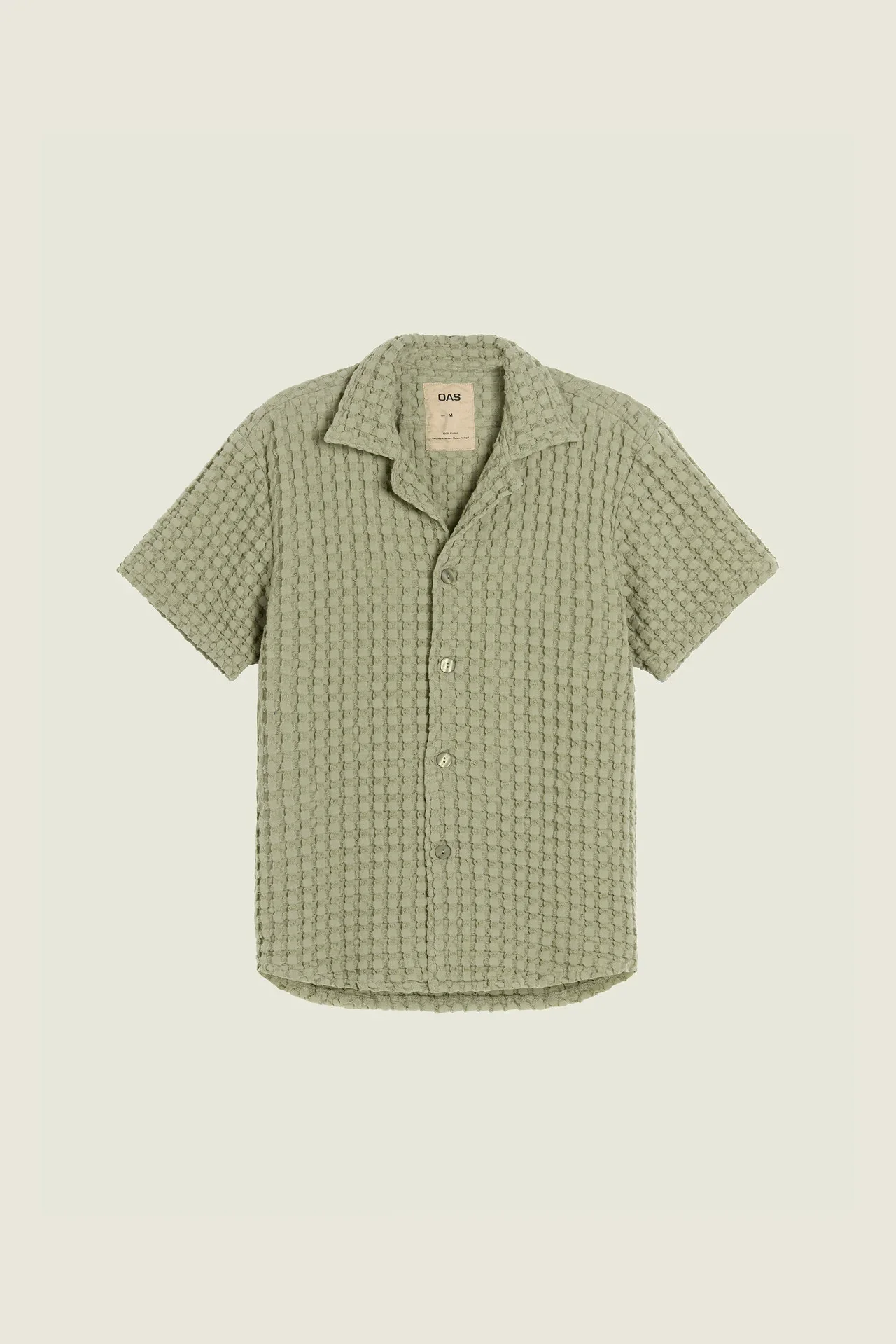 Dusty Green Cuba Waffle Shirt - Image 5