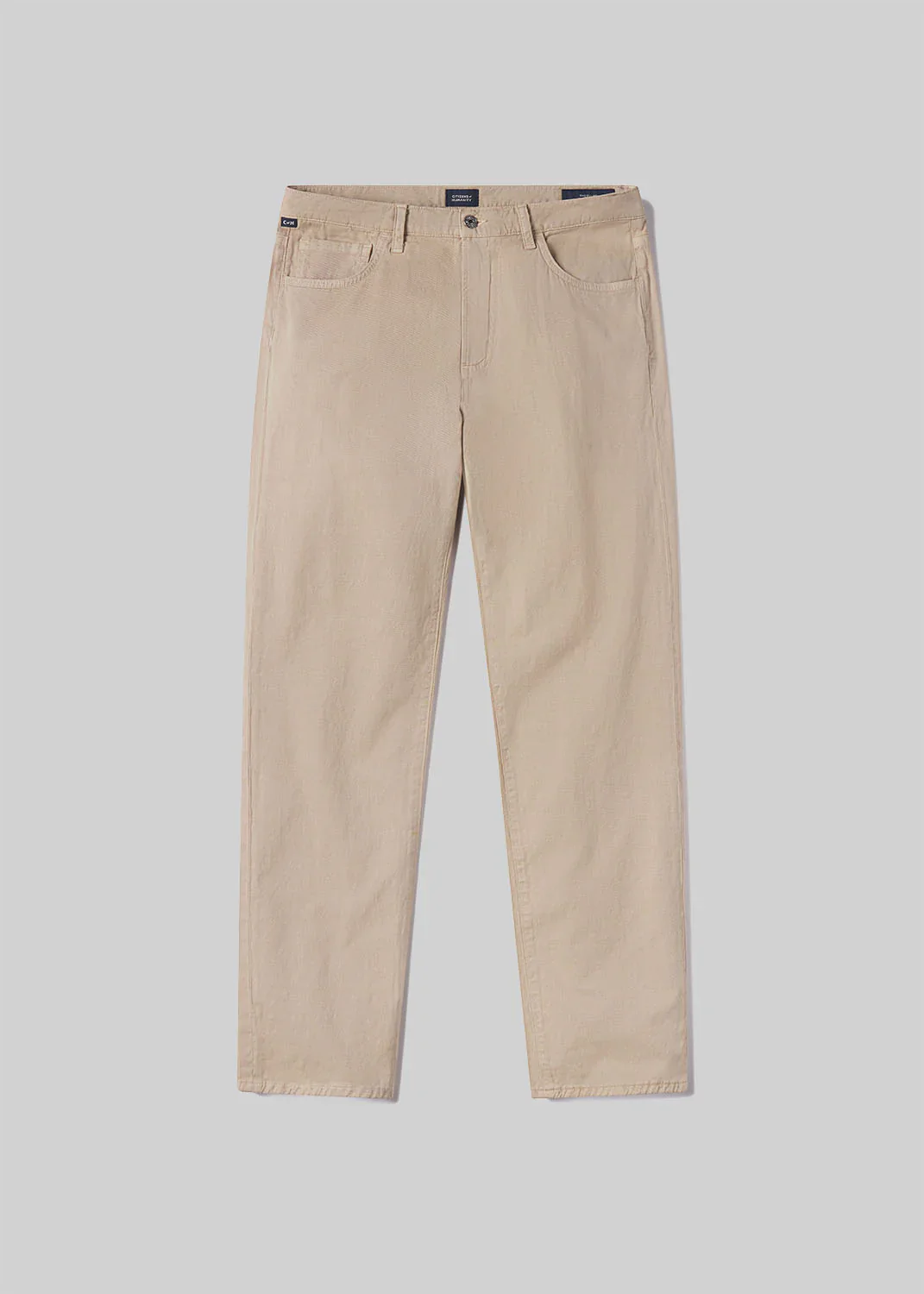 Elijah Jeans in Stretch linen Dark Khaki - Image 6