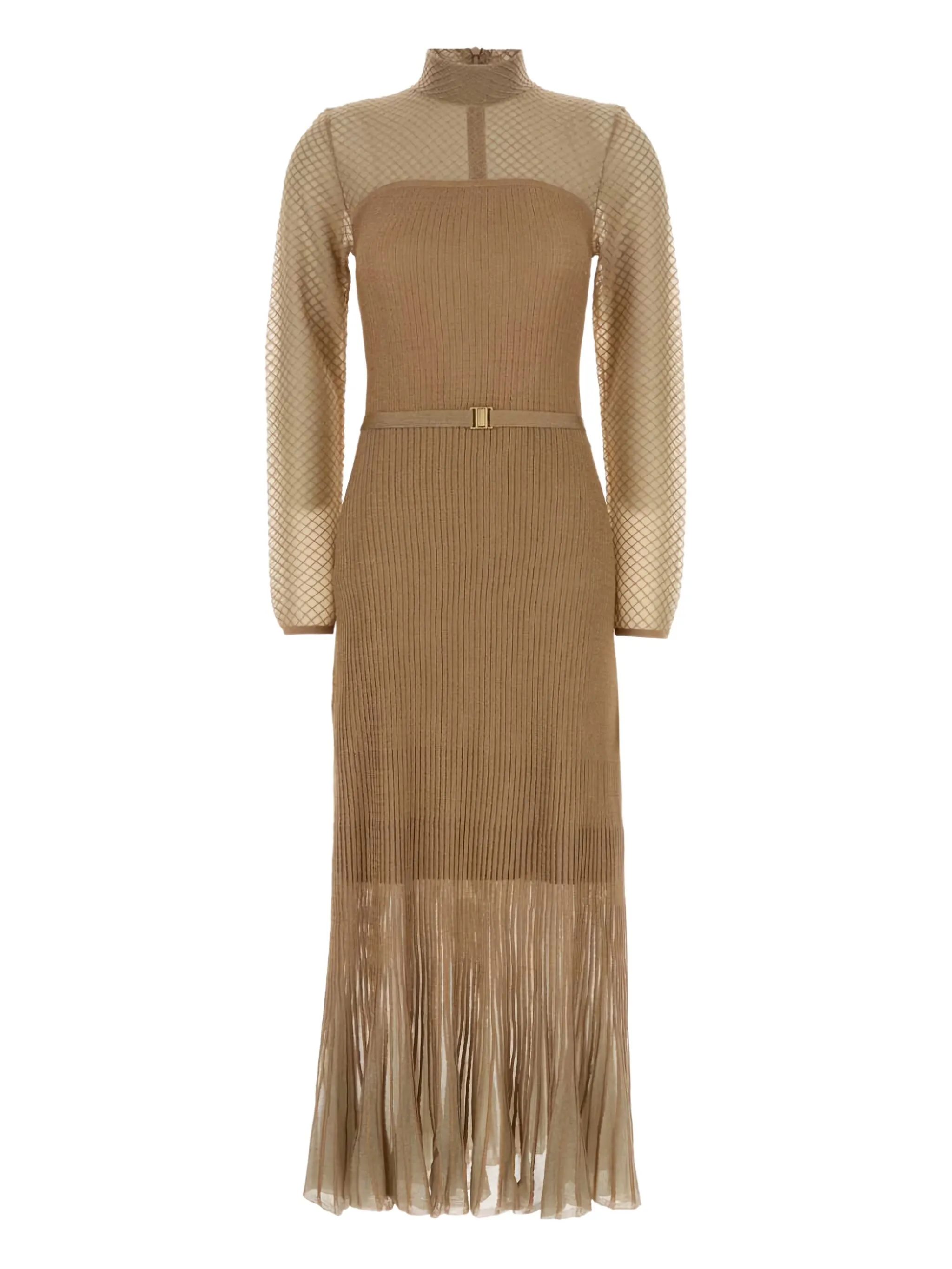 Hypnotic Metallic Midi Dress - Image 2