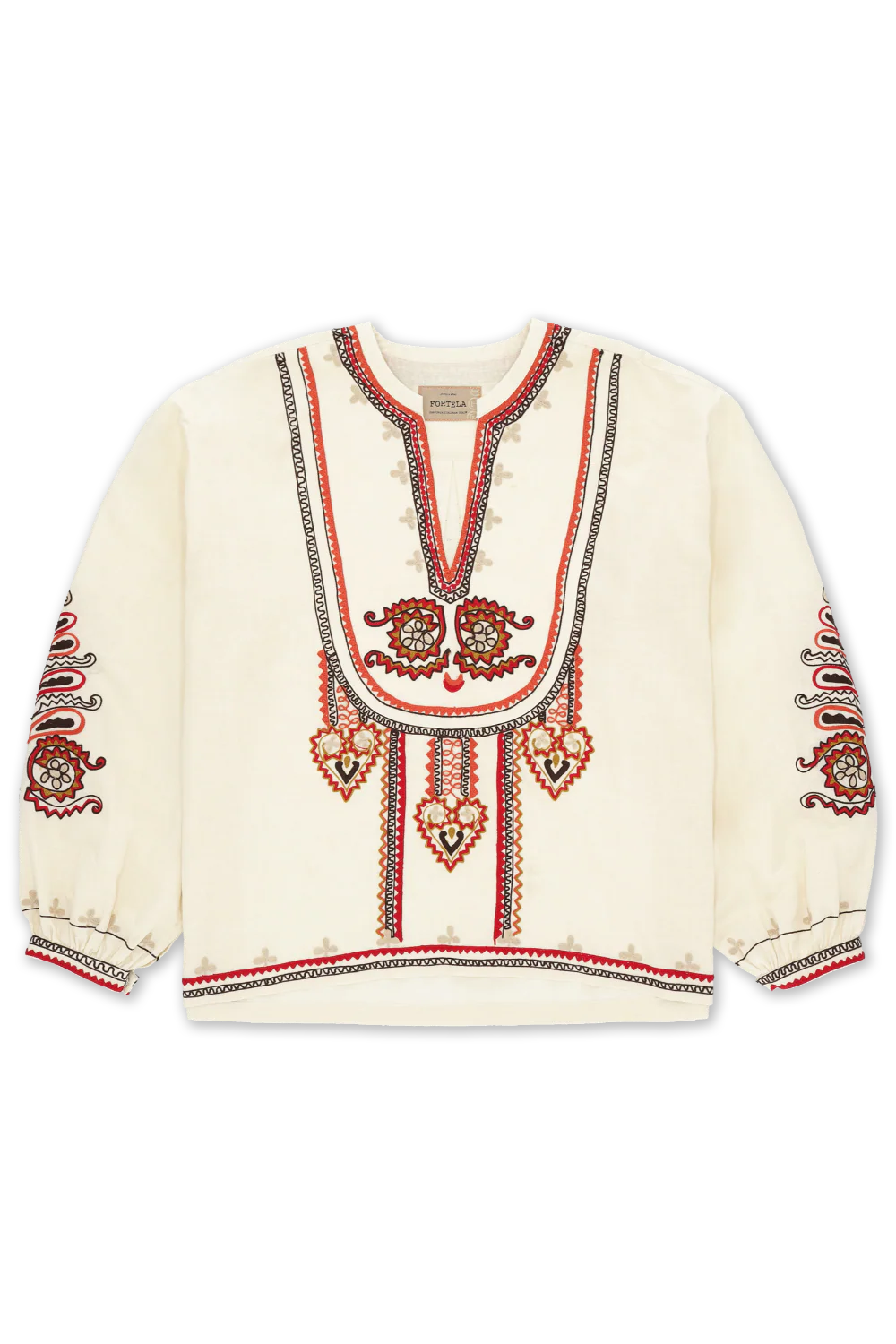 Embroidered Blouse Off White (Final Sale) - Image 3
