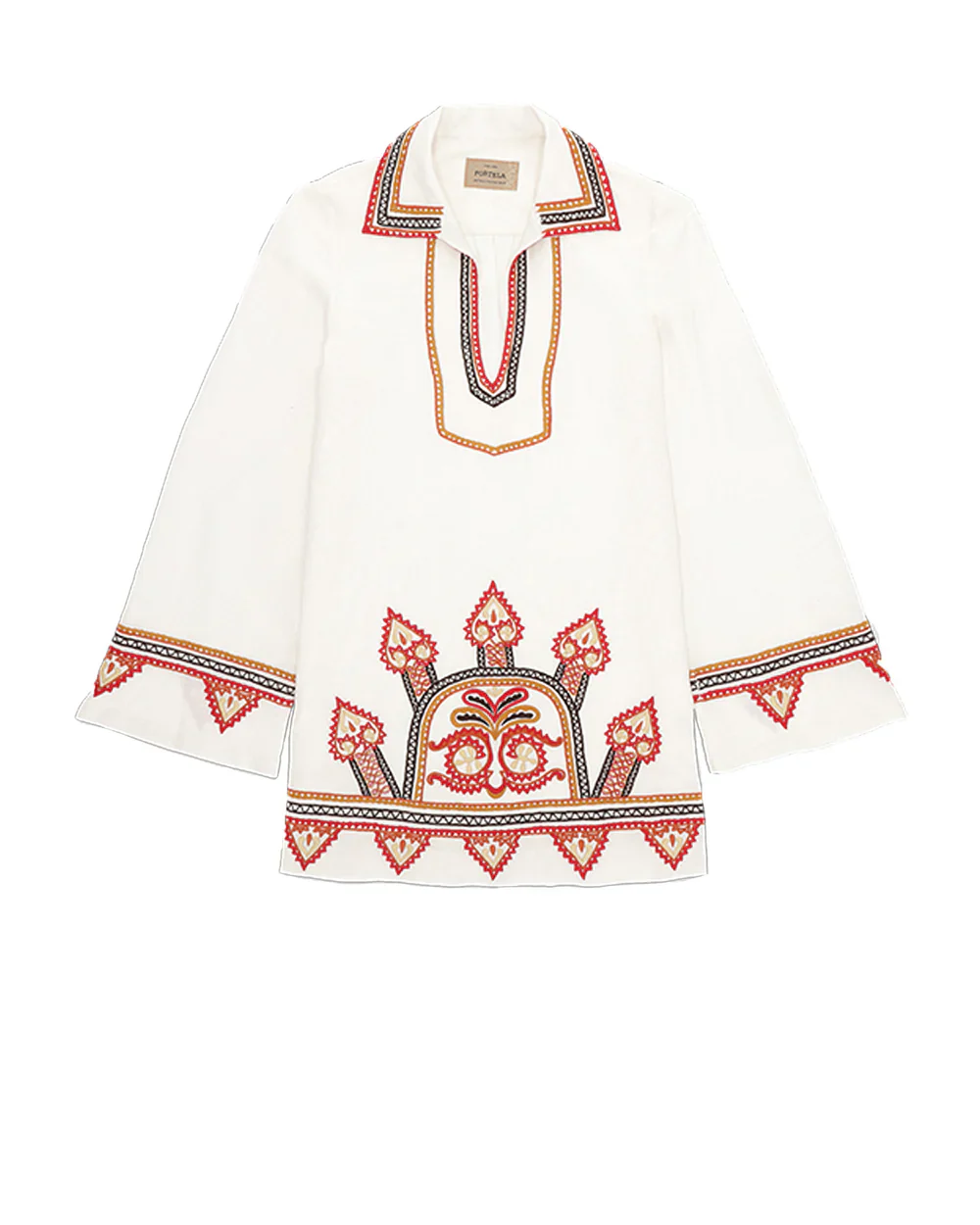 Embroidered Short Dress Off White (Final Sale) - Image 3