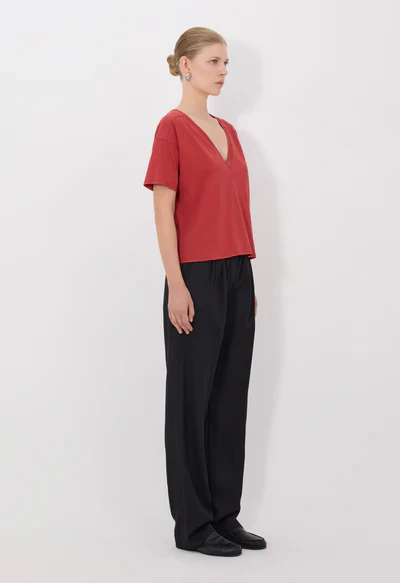 FAAA LDS V Neck T-Shirt Red - Image 3