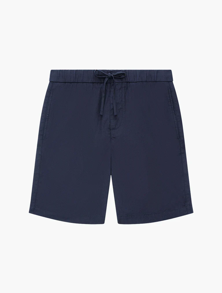 Felipe Linen Shorts Navy Blue - Image 2