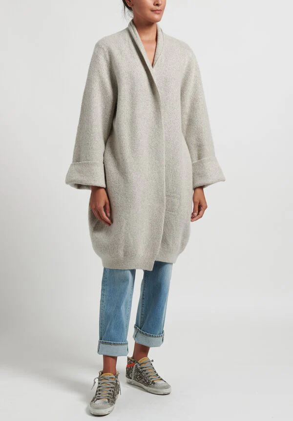 Felted Wide Coat Hazel - Image 3