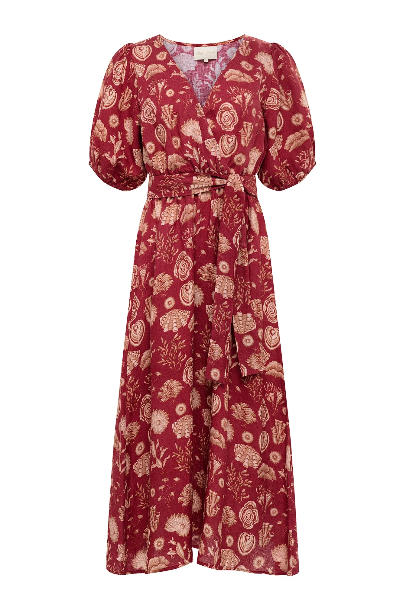 Florita Dress Corals Burgundy (Final Sale)* - Image 3