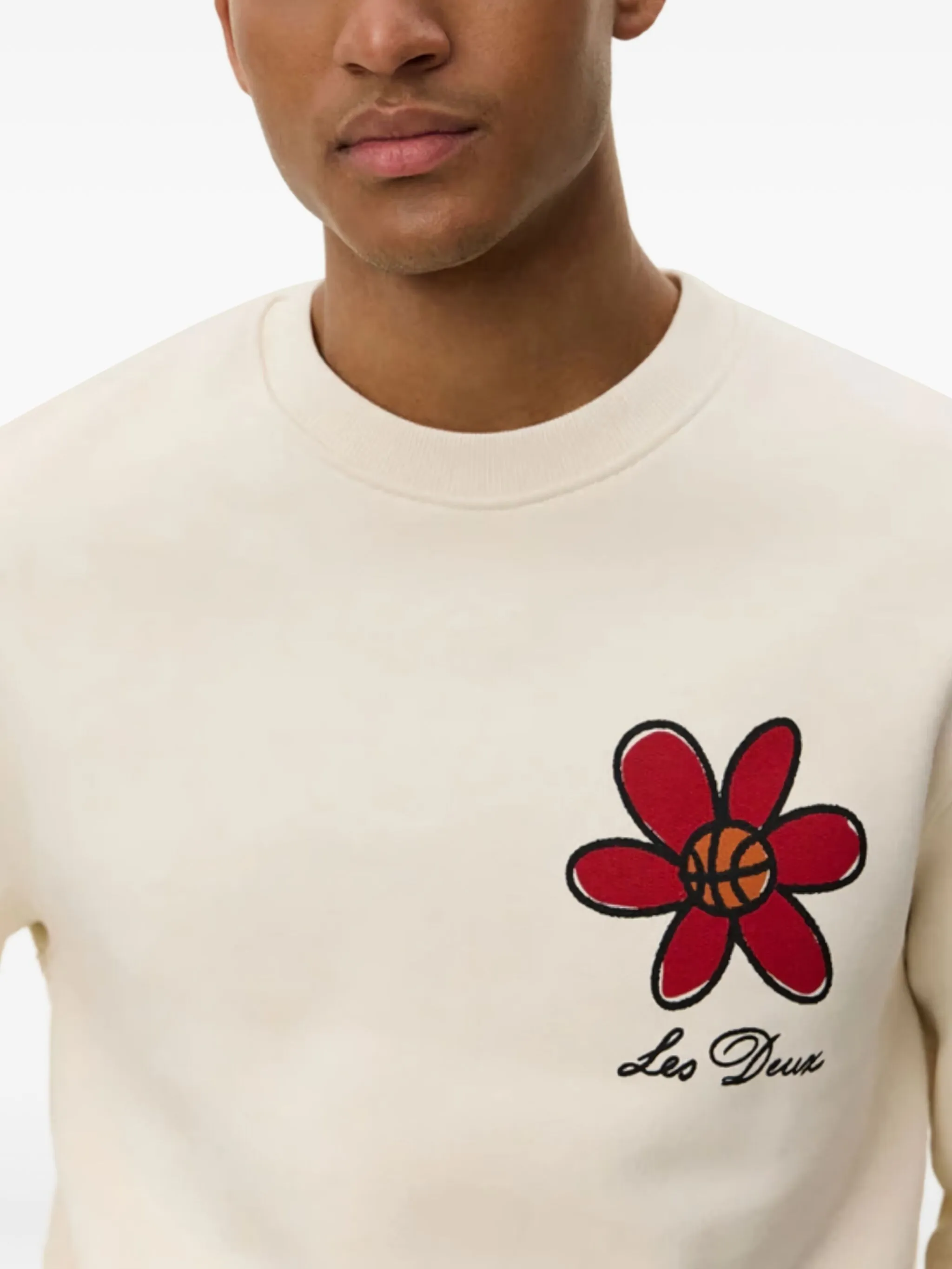 Flower Basket Sweatshirt Ivory - Image 2