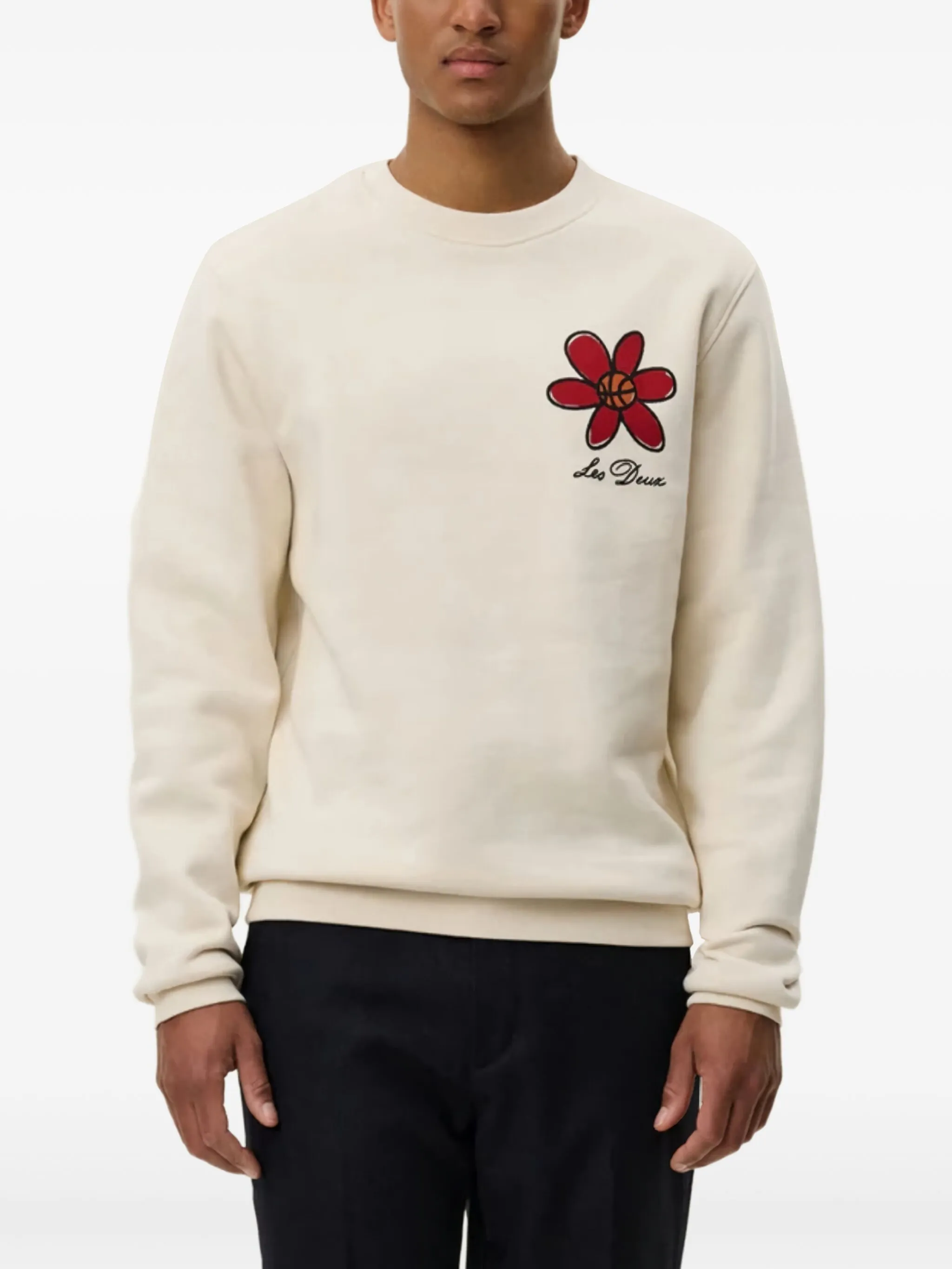 Flower Basket Sweatshirt Ivory - Image 4