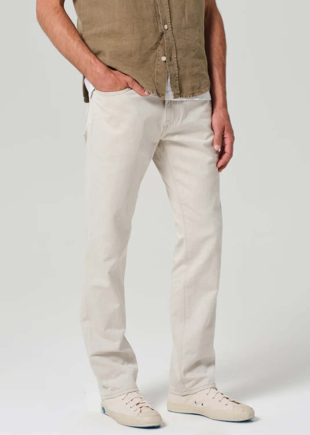 Elijah Relaxed Straight Linen Jeans - Image 4