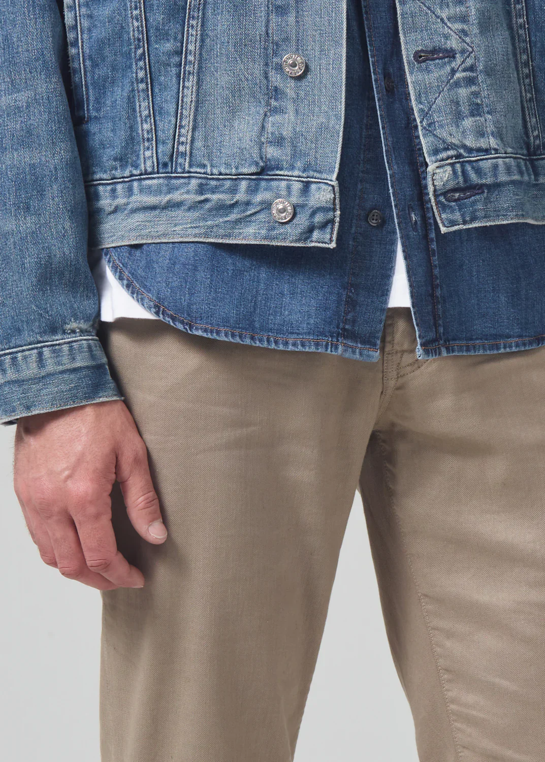 Gage Slim Straight Stretch Linen Dune (Final Sale) - Image 2