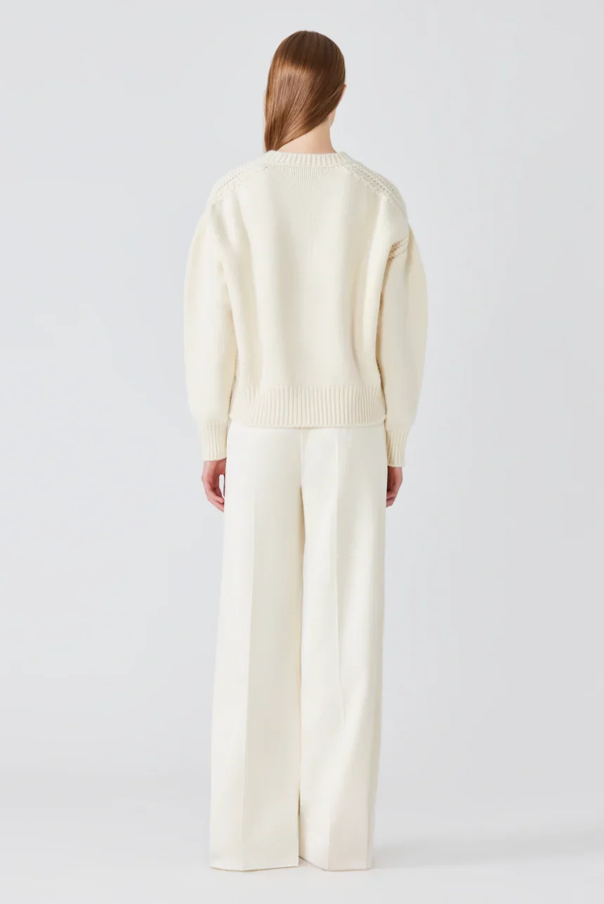 Giada Round Neck Chunky Sweater - Image 2