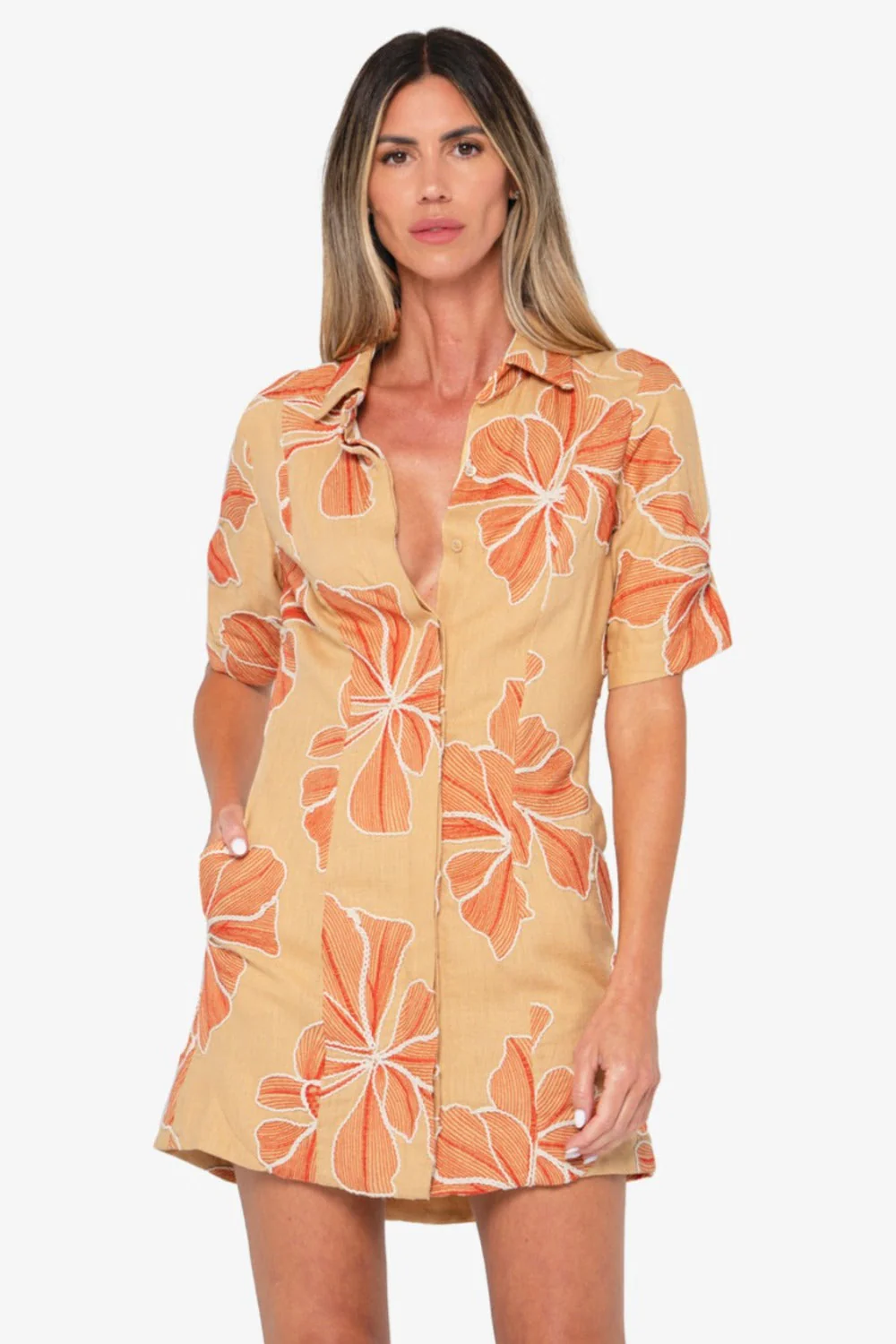 Ginger Dress Orange Multi (Final Sale) - Image 2