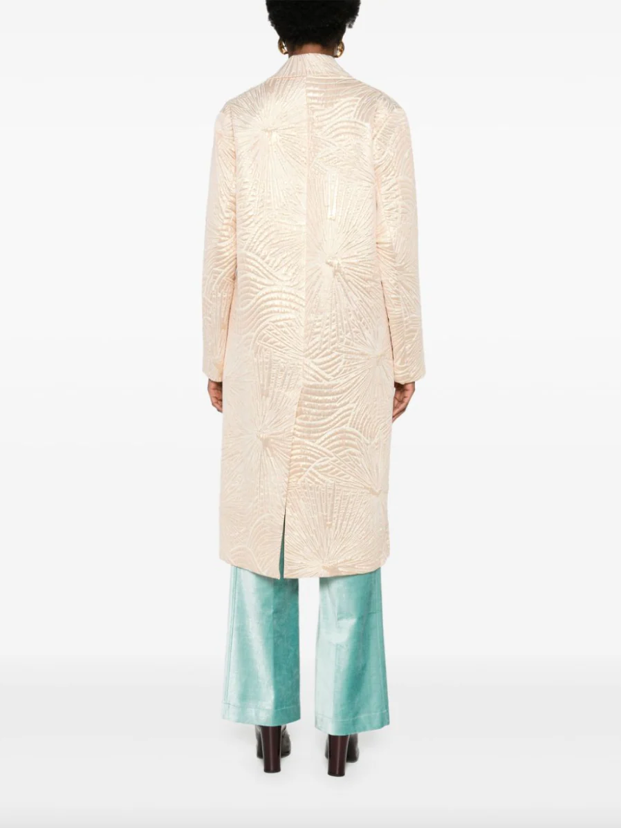 Golden Sunrise Jacquard Coat (Final Sale) - Image 4