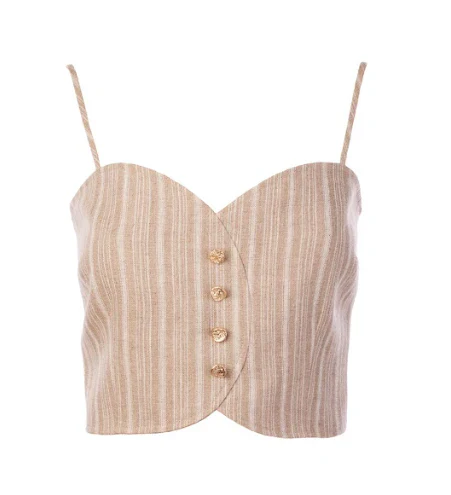 Grace Top Tawny Stripe (Final Sale) - Image 2